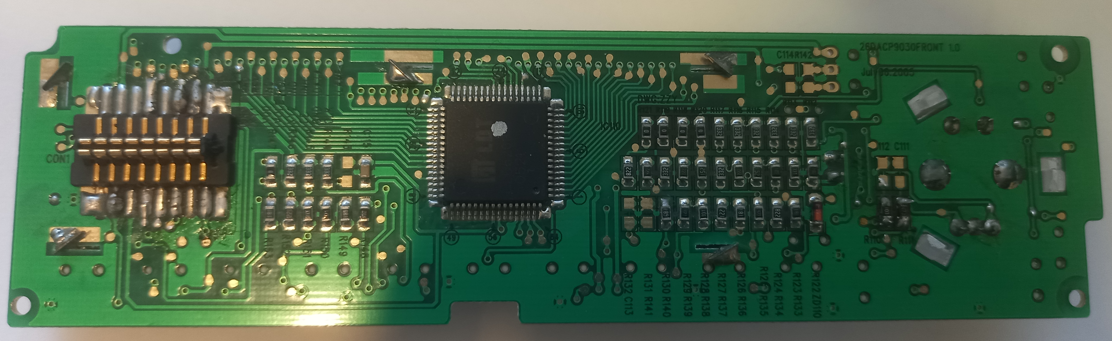 Back of the PCB